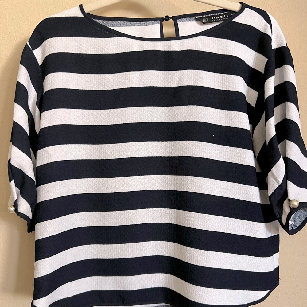 ZARA Striped Blouse